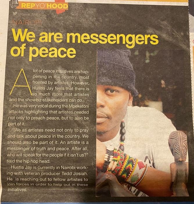 Zuqka: We are messengers of peace